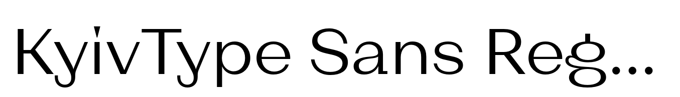 KyivType Sans Regular2